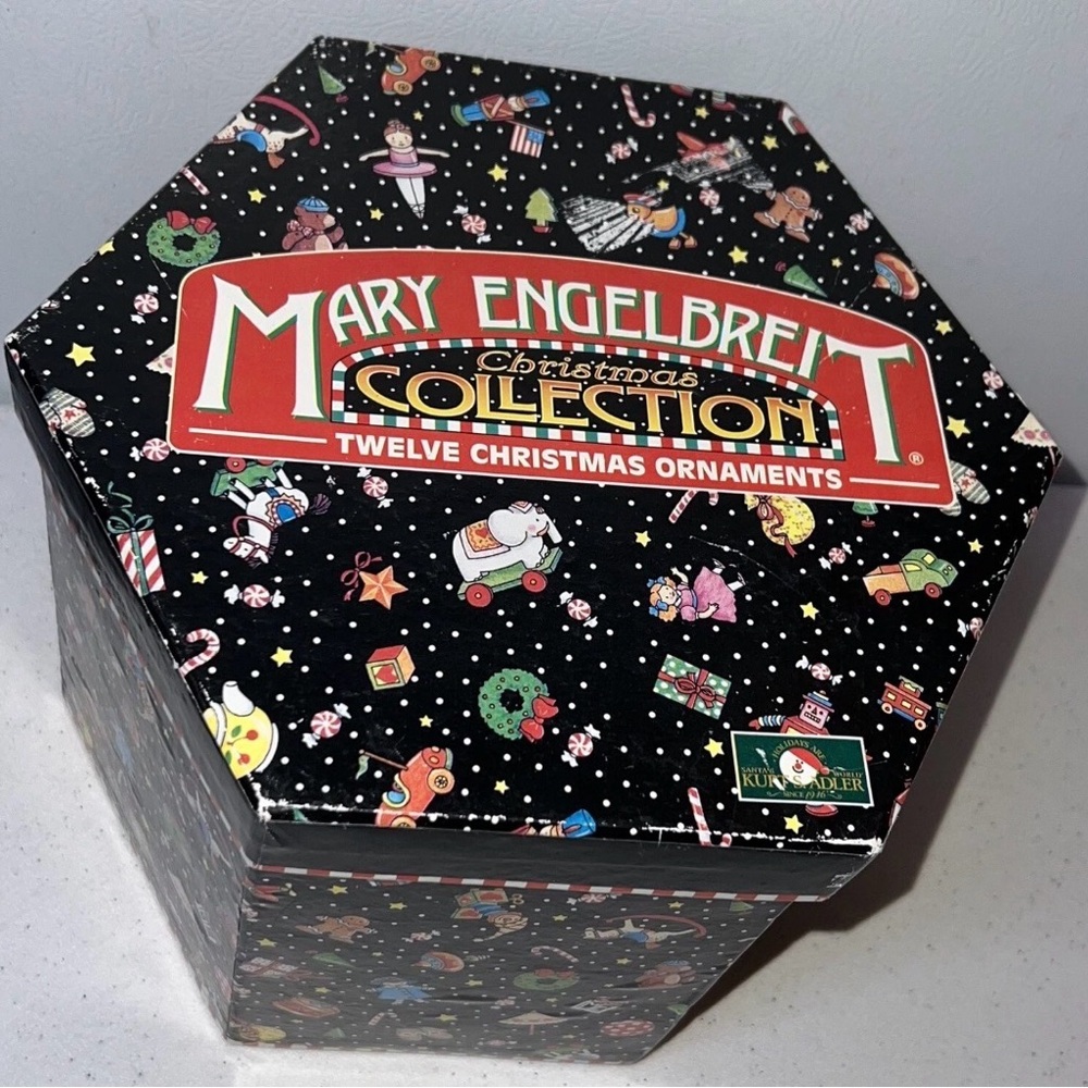 Mary Engelbreit Christmas Collection Boxed Set of 12 Balls by Kurt S Adler
